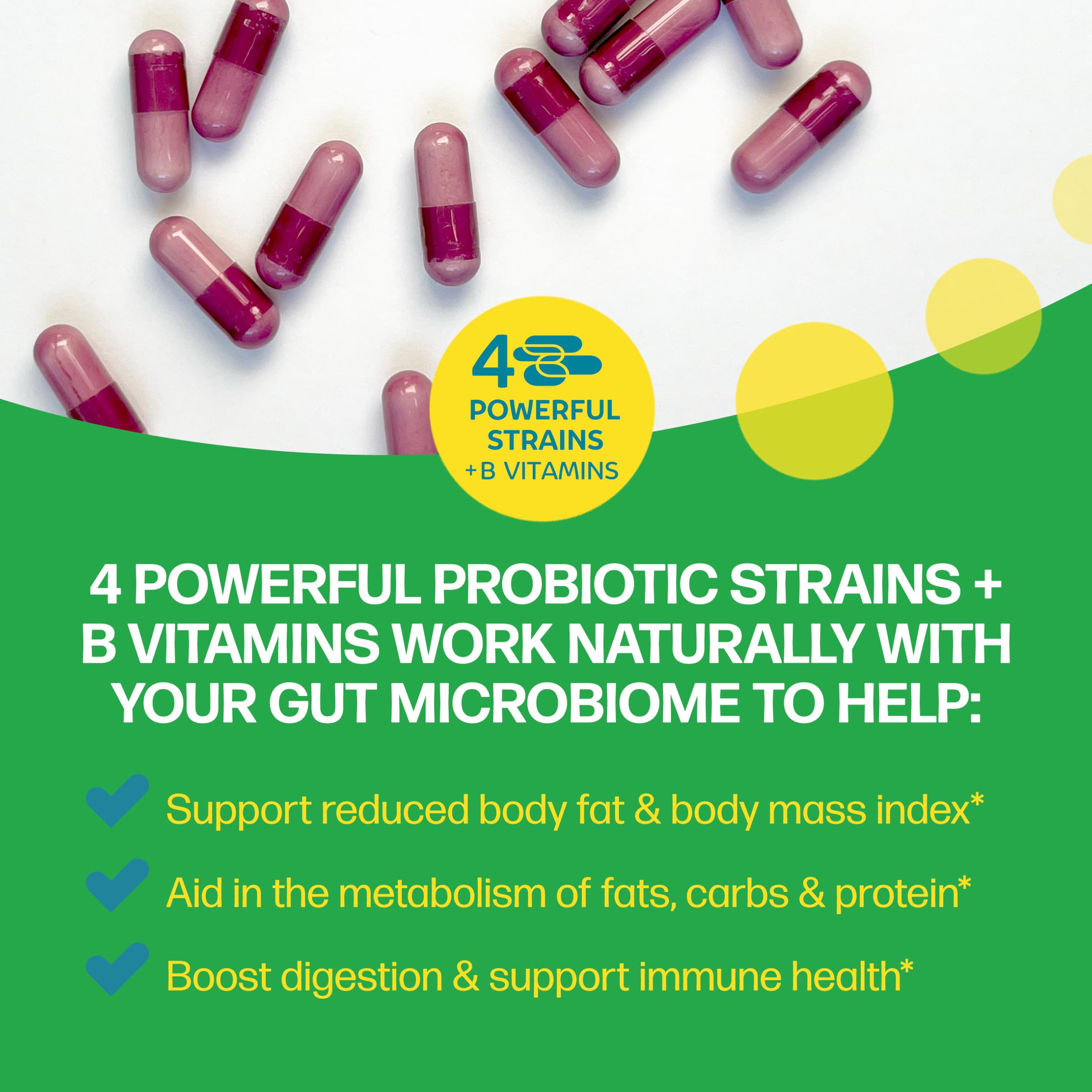 Culturelle Metabolism SlimBiotics label view showing ingredients and daily use.