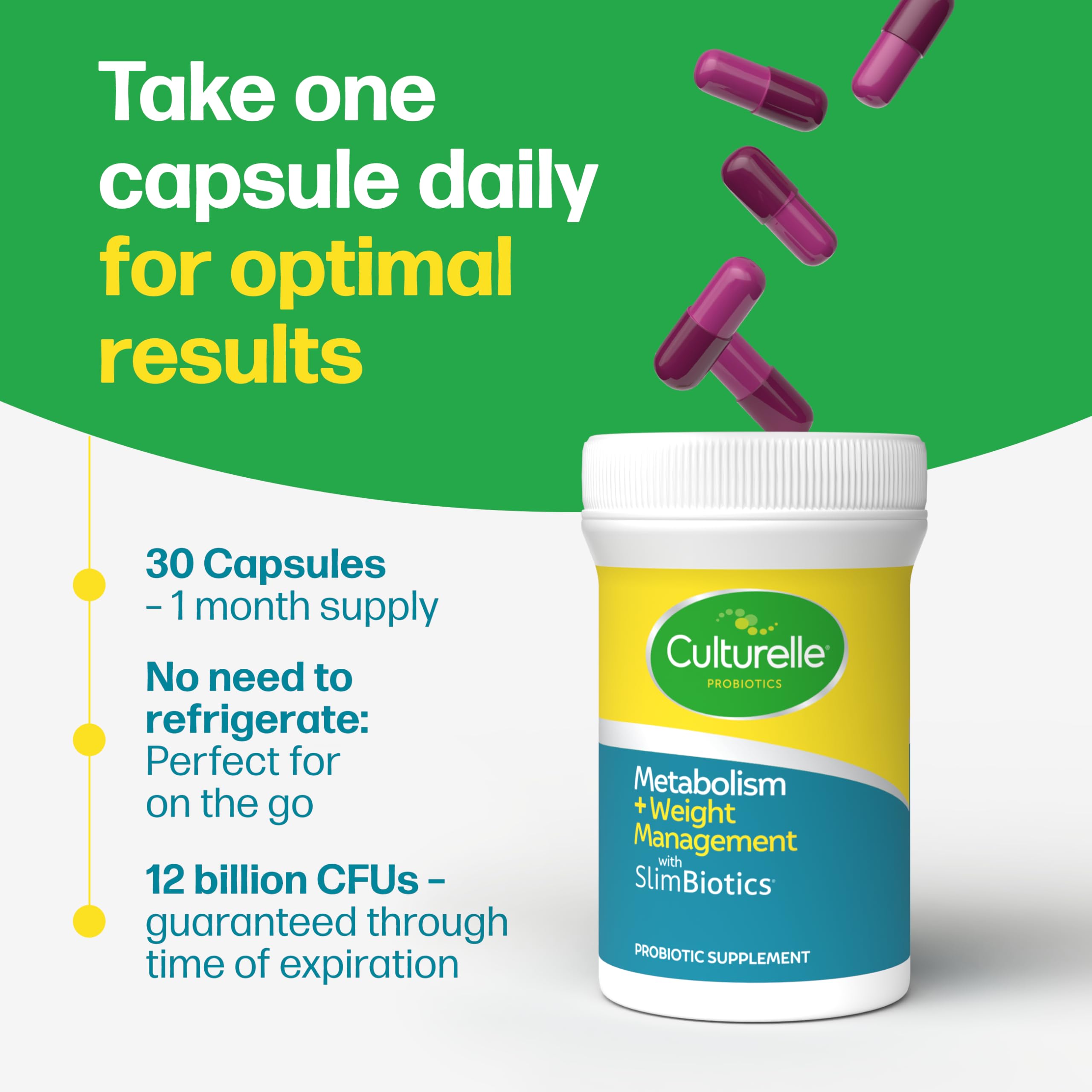 Culturelle Metabolism SlimBiotics packaging design highlighting brand trust.