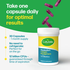 Culturelle Metabolism SlimBiotics packaging design highlighting brand trust.