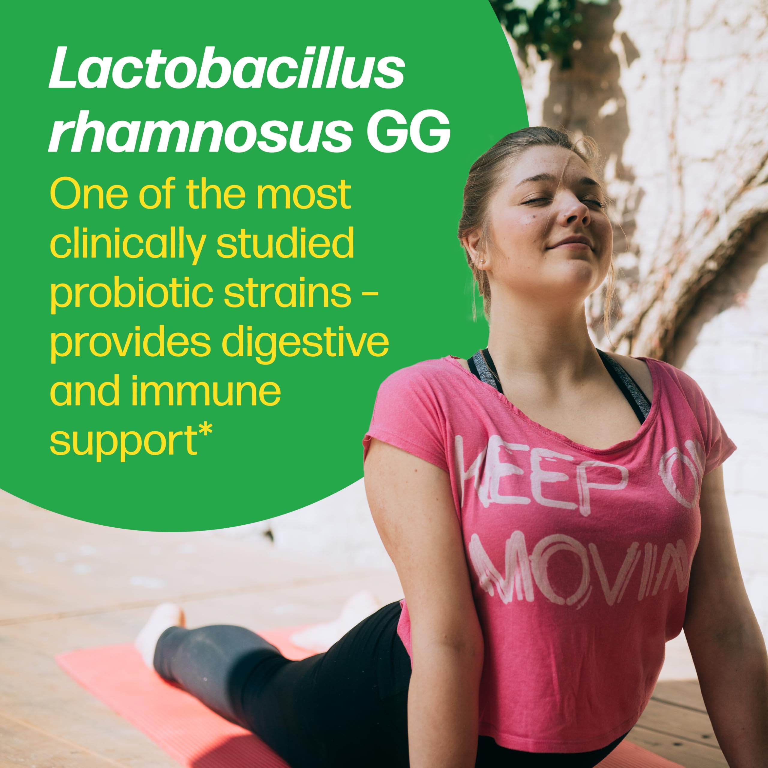 Culturelle ingredients panel highlights the prebiotic blend for gut balance.