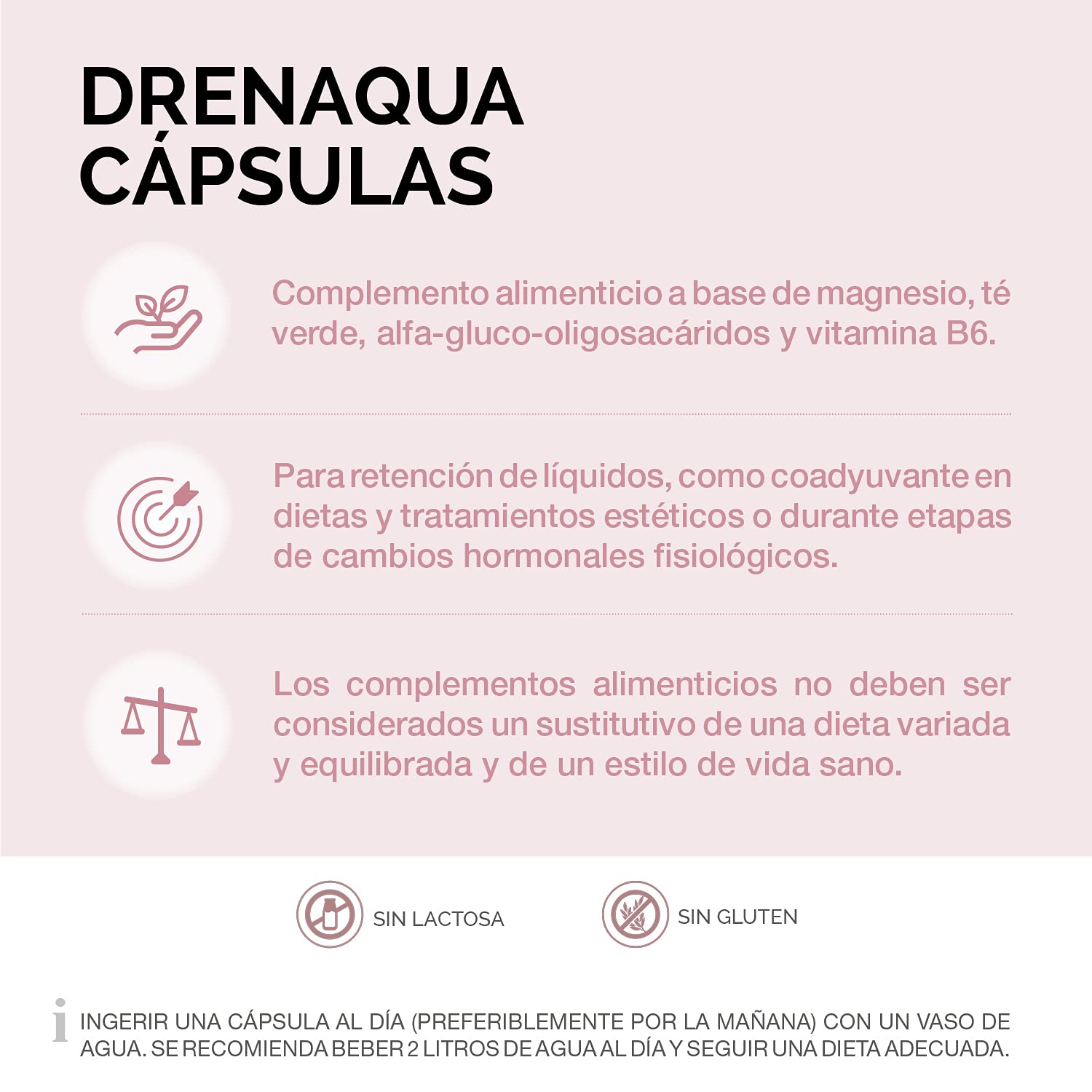 Cumlaude Drenaqua capsules pack front highlights probiotic prebiotic blend.