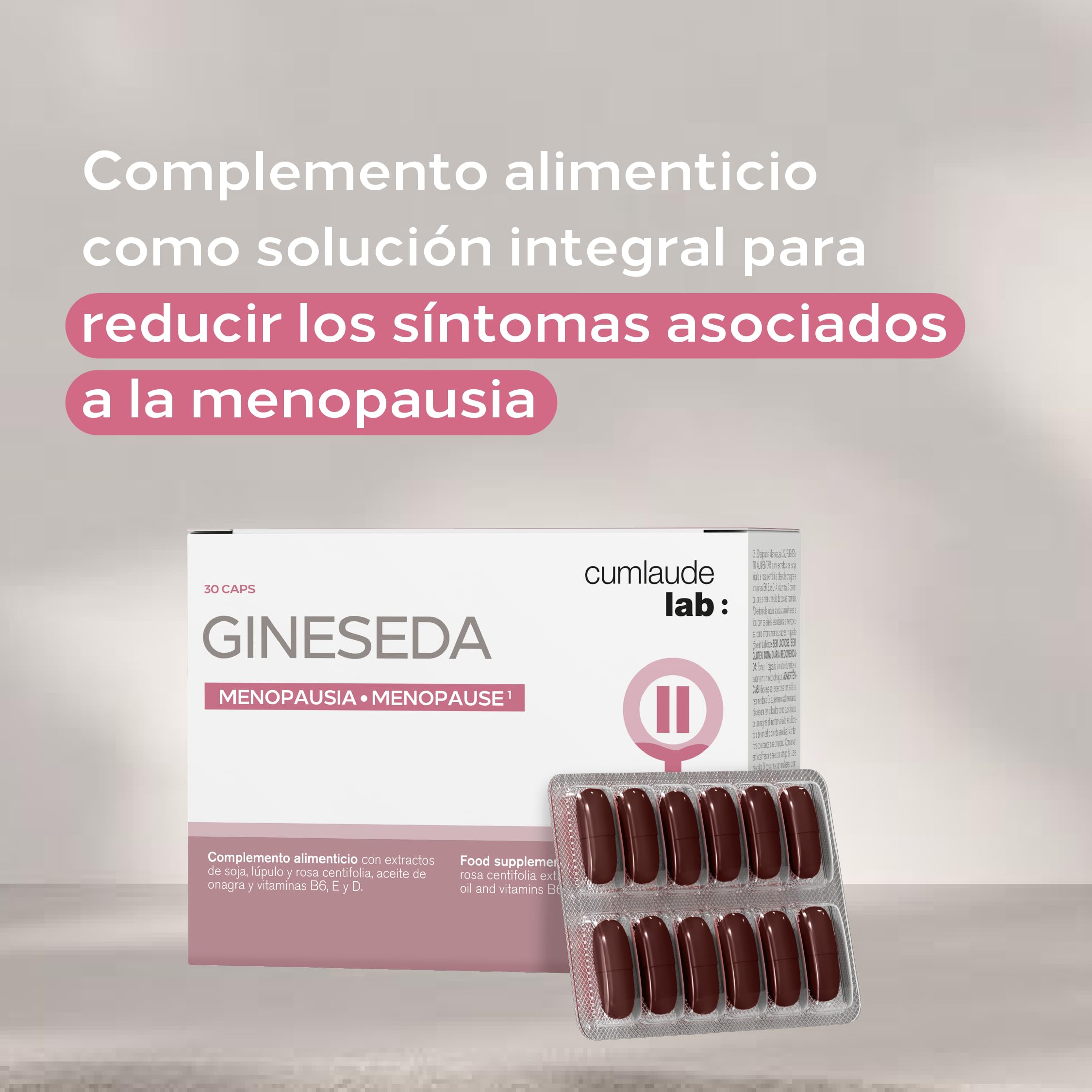 Capsules in hand with Cumlaude Gineseda for comfort.