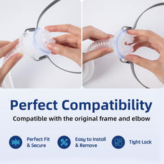 CUORD durable nasal cushion maintains a secure frame connection for longevity.