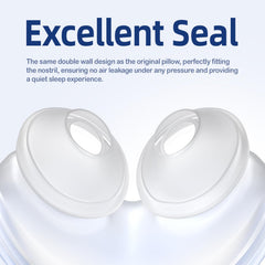 CUORD soft silicone nasal pillow delivers gentle support and comfort.