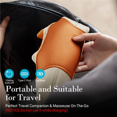 CuPiLo massager featuring strap for hands-free use and easy carrying