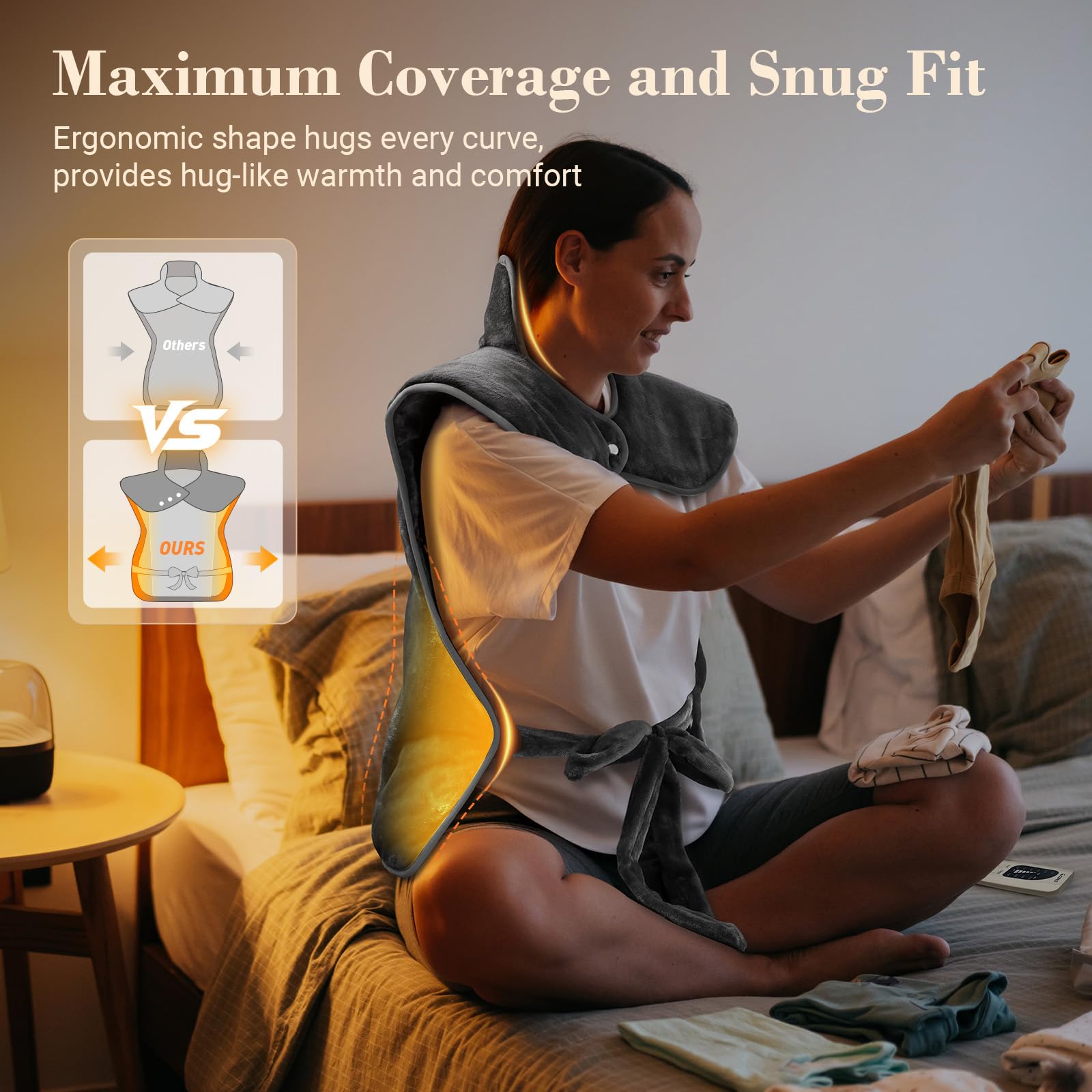 CuPiLo extra-long 10ft cord offers flexible placement