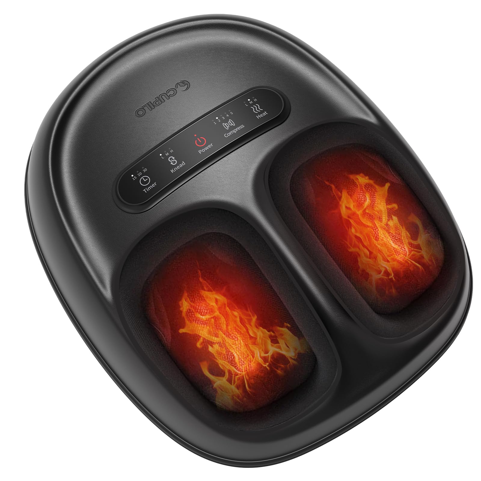 CuPiLo foot massager auto shut-off enhances safe, worry-free operation.