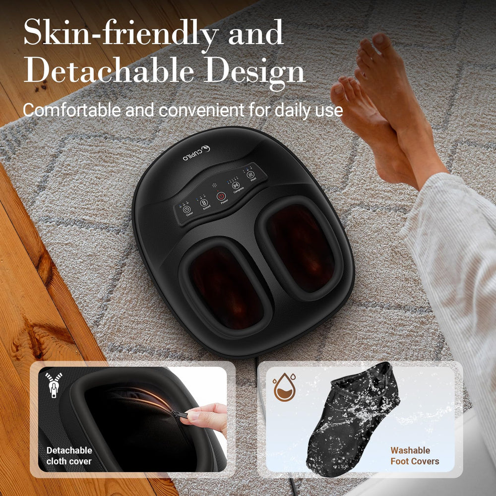 CuPiLo Foot Massager fits up to men's size 13 for versatile use.