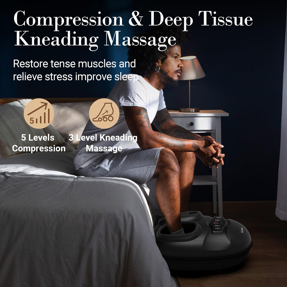 CuPiLo Foot Massager three vibration modes energize and revitalize feet.