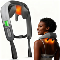 CuPiLo FSA neck massager in wearable strap design for hands-free relief.