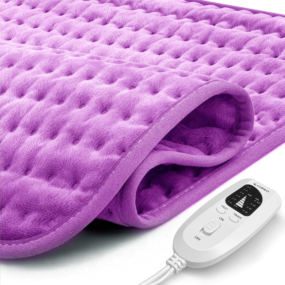 CuPiLo heating pad with full back coverage for targeted warmth.