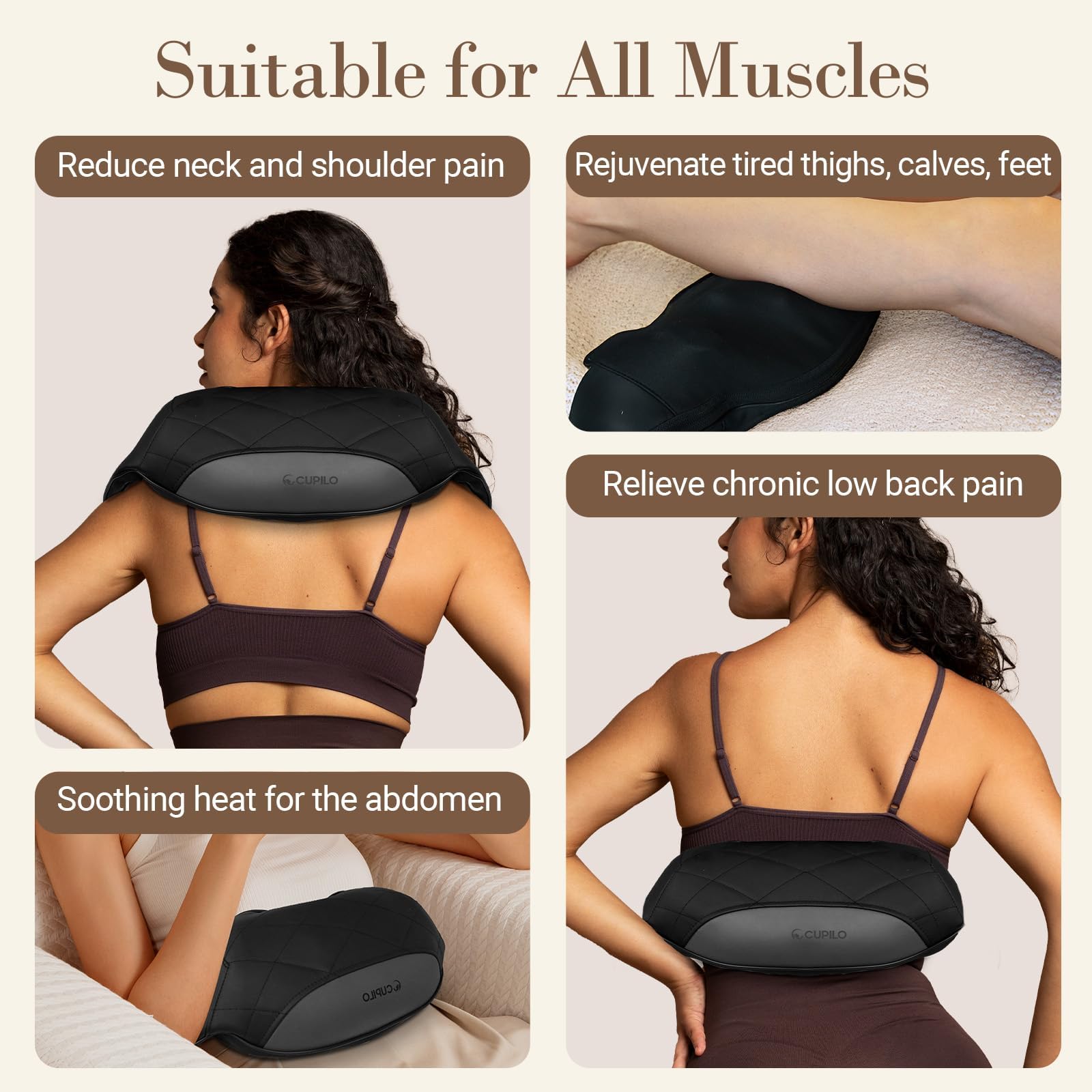 CuPiLo portable cordless massager ideal for travel