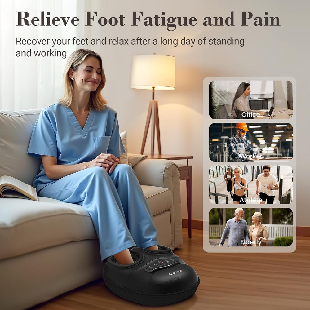 CuPiLo Shiatsu Foot Massager timer presets for quick, efficient sessions.