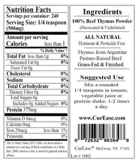 CurEase beef thymus powder in a kitchen setup for easy cooking
