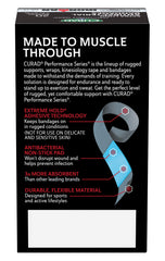 CURAD Ironman antibacterial pad zero point eight percent benzalkonium chloride helps prevent infection.