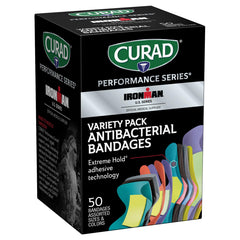 CURAD Ironman bandages with Extreme Hold adhesive secure wounds during workouts
