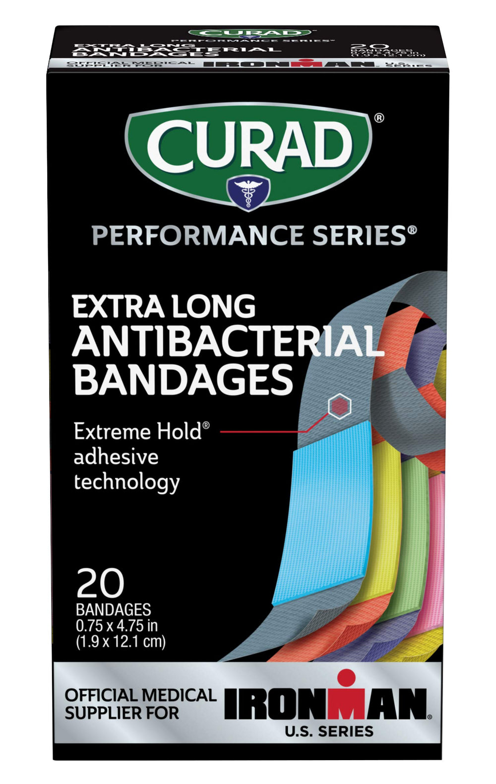 CURAD Performance Series flexible woven fabric bandage moves with you.