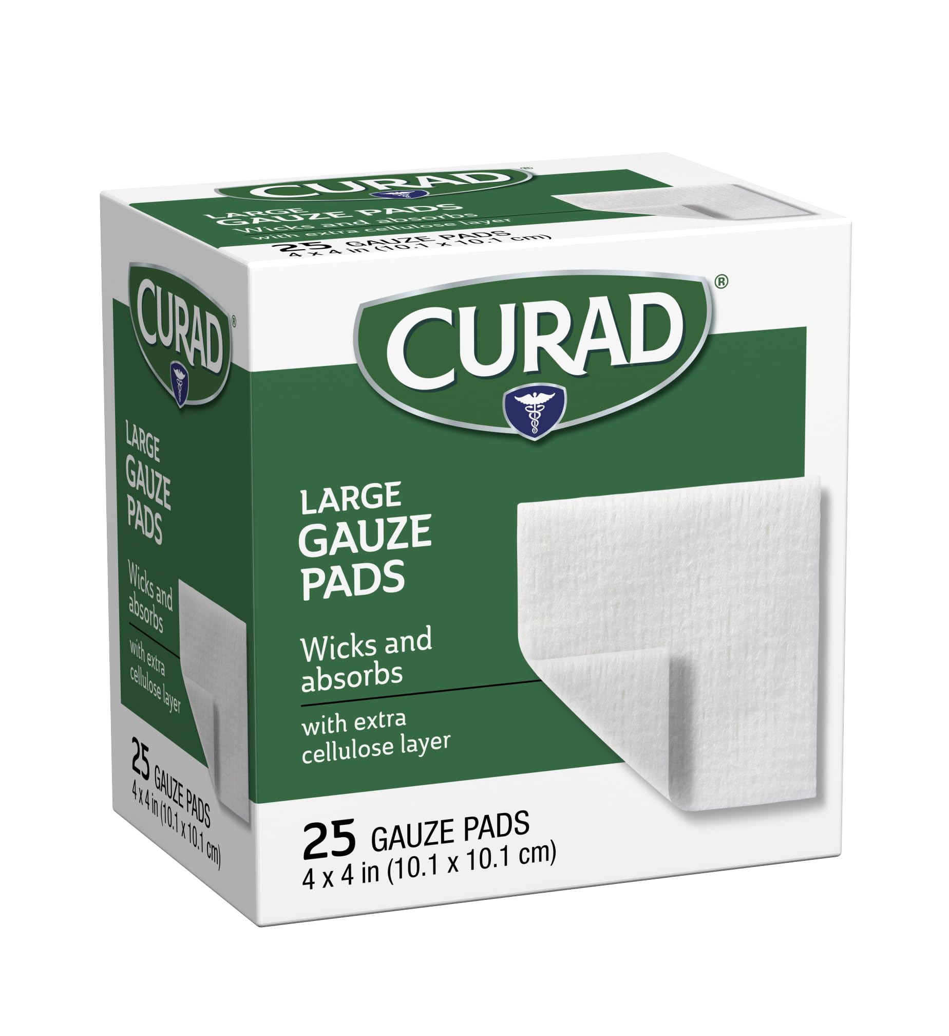 Curad Pro-Gauze Pad ideal for cleaning around wounds or applying ointments