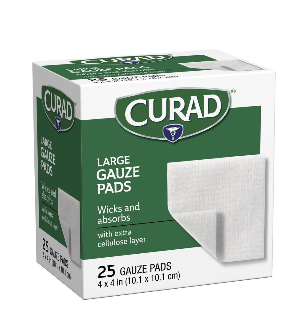 Curad Pro-Gauze Pad ideal for cleaning around wounds or applying ointments
