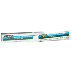 Curad Vitamin A and D ointment tube branding for everyday skin relief
