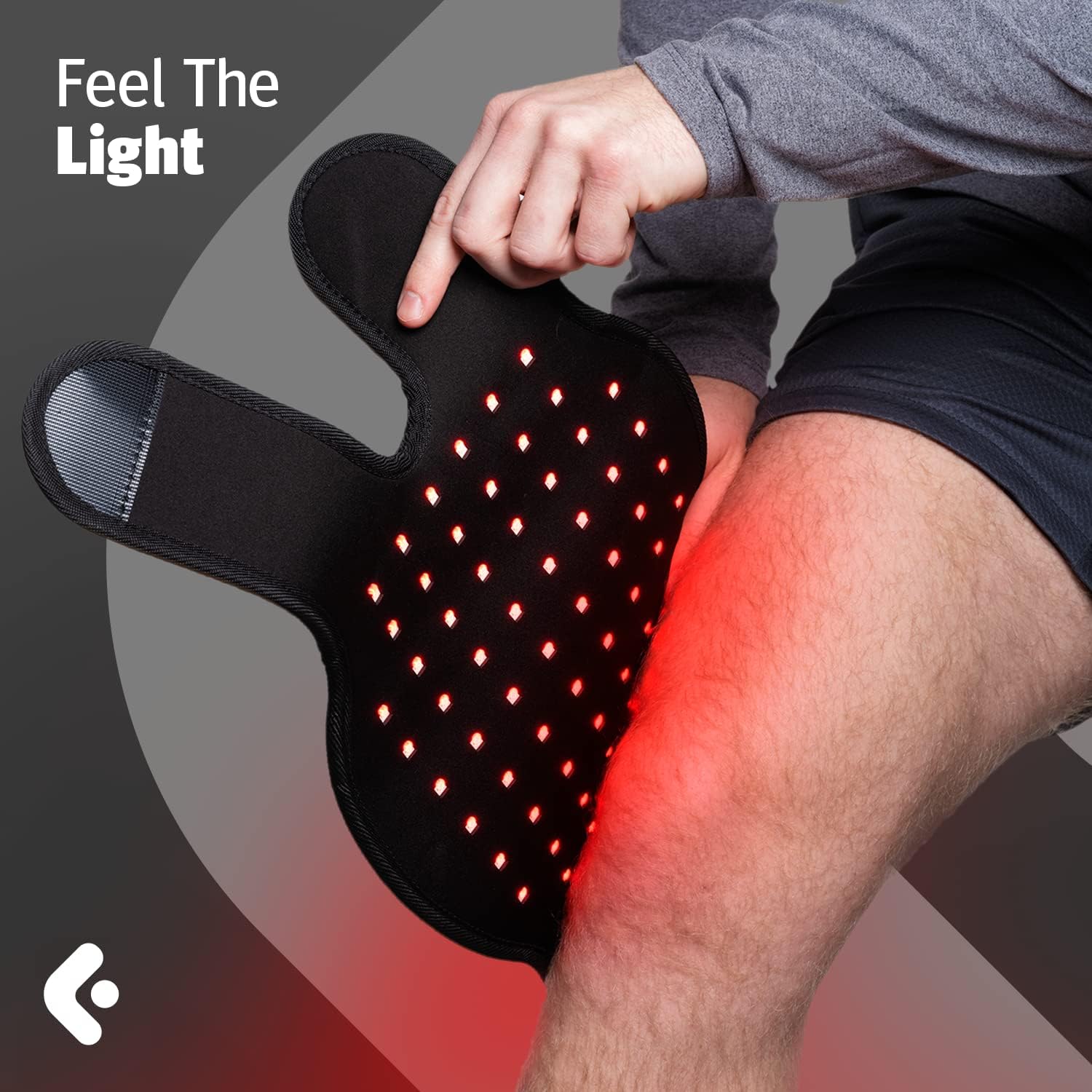 Curalight intuitive wrap setup enables easy at-home use.