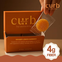 curb APPETITE ingredients label highlighting clinically studied components for real results.