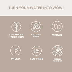 Cure Hydration scoop and powder image highlights easy measurement before activity.