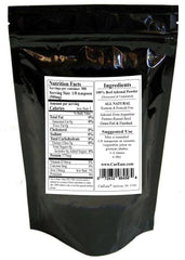 CurEase Beef Adrenal Powder spoon beside jar for convenient dosing
