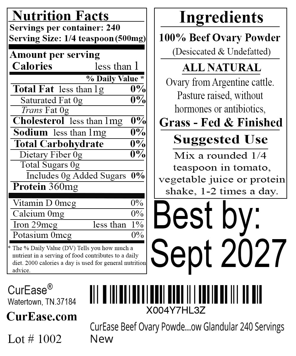 CurEase label shows 240 servings, offering convenient daily support.