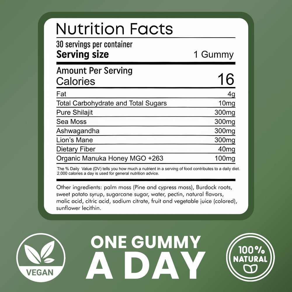 Cured 4-in-1 vitality gummies easy daily dose on-the-go.