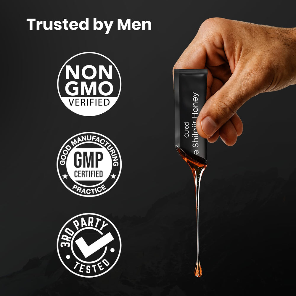 Cured Shilajit Honey Stick ingredients showcase minerals and botanical blends