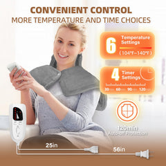 Curety device showing six heat levels for customizable warmth