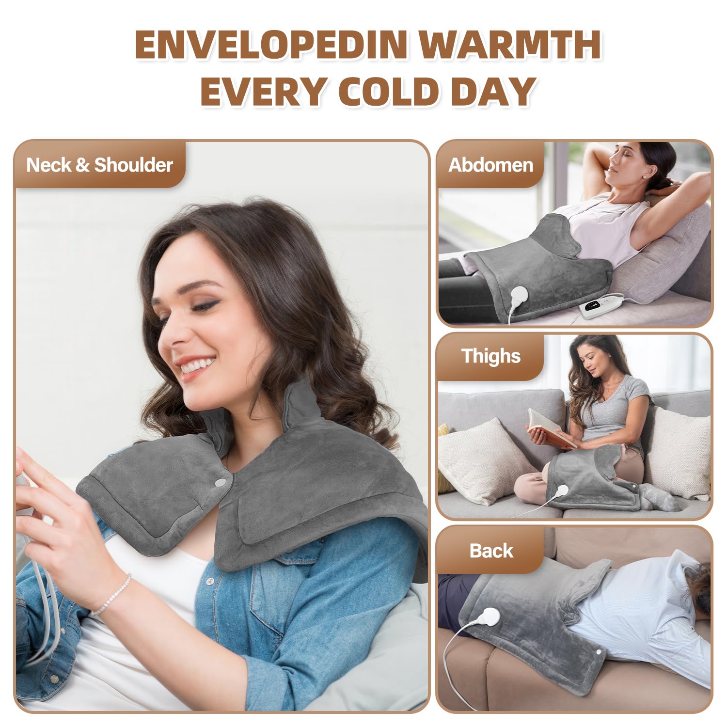 Curety ergonomic tall-collar design wrapped around the neck area