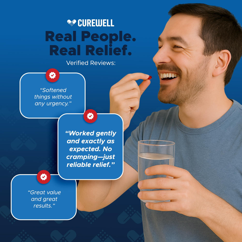 CUREWELL bottle cap open, ready for daily use.