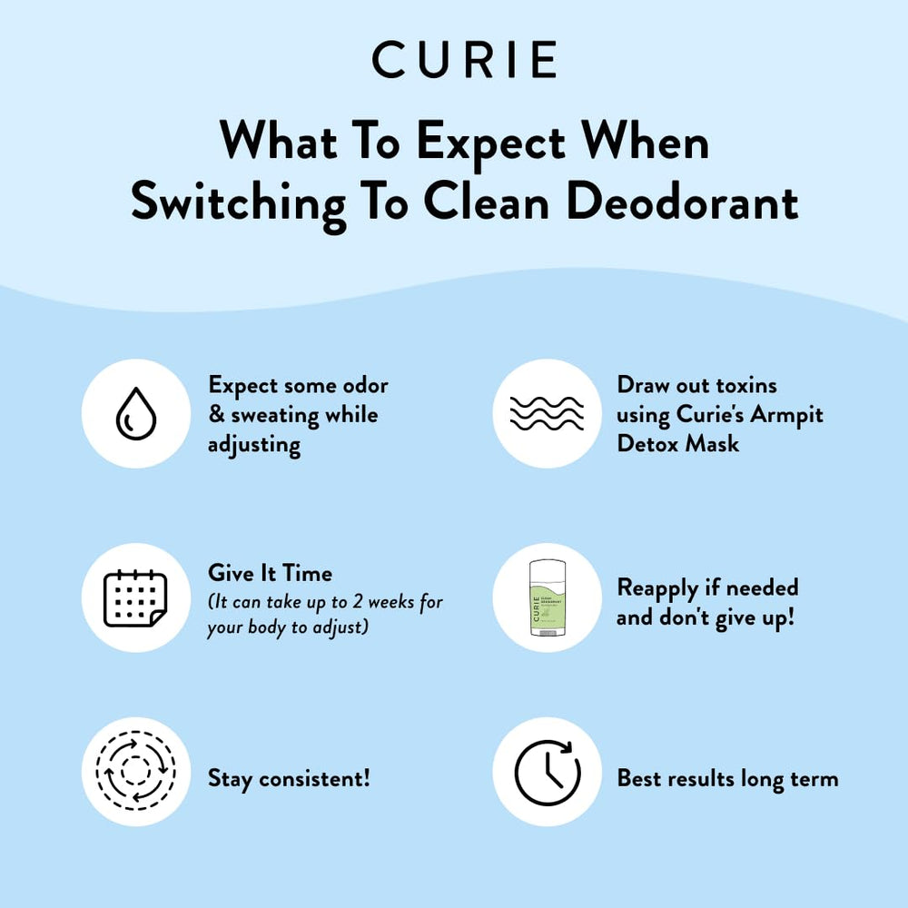Curie deodorant spray application on skin illustrating easy, lightweight refreshment.