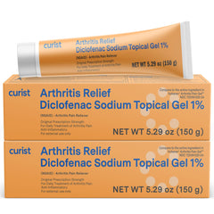 Curist diclofenac gel front label helps quick identification for joint pain relief