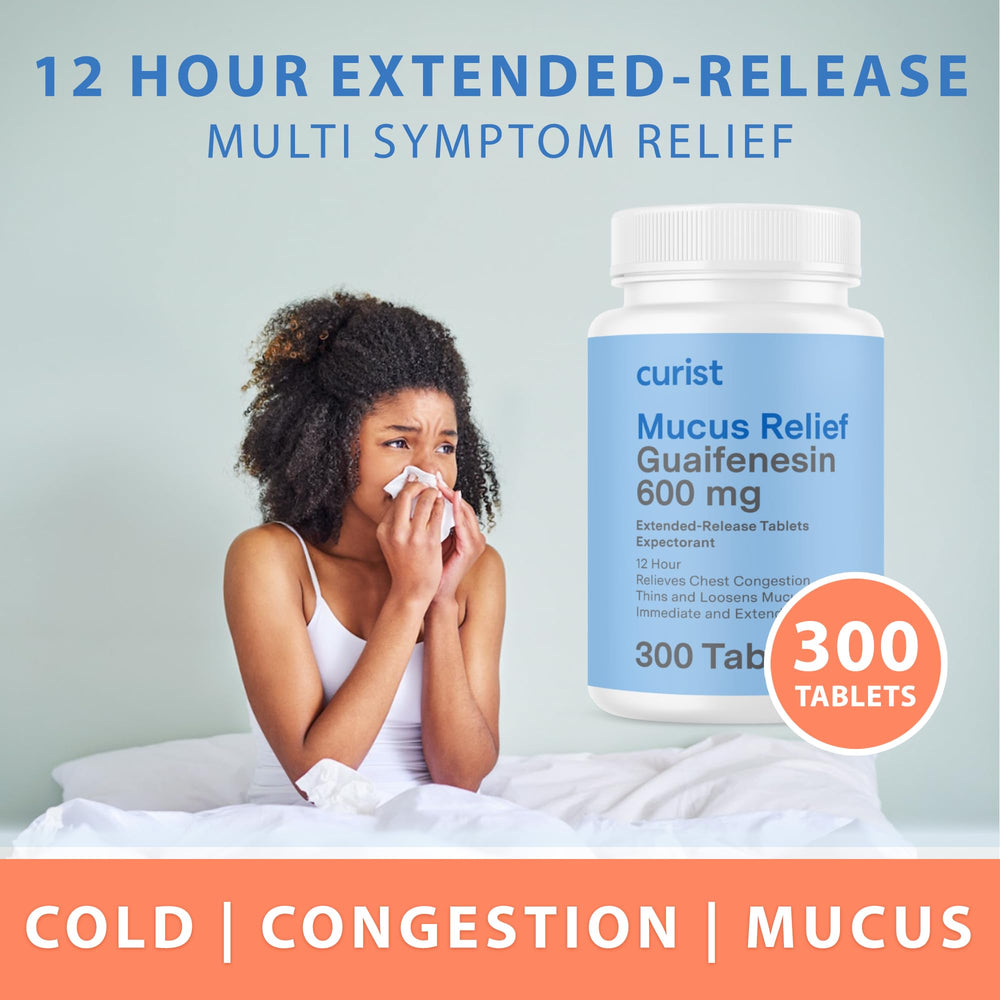 Curist dye-free tablets close-up emphasizes additive-free formula.