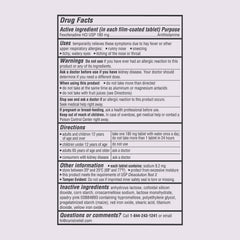 Curist Fexofenadine dosing guide card shown