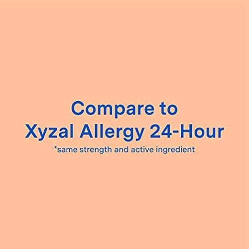 Curist bottle with clear label for quick allergy care