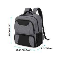 CURMIO CPAP backpack cushioned shoulder and waist pads reduce fatigue during travel.