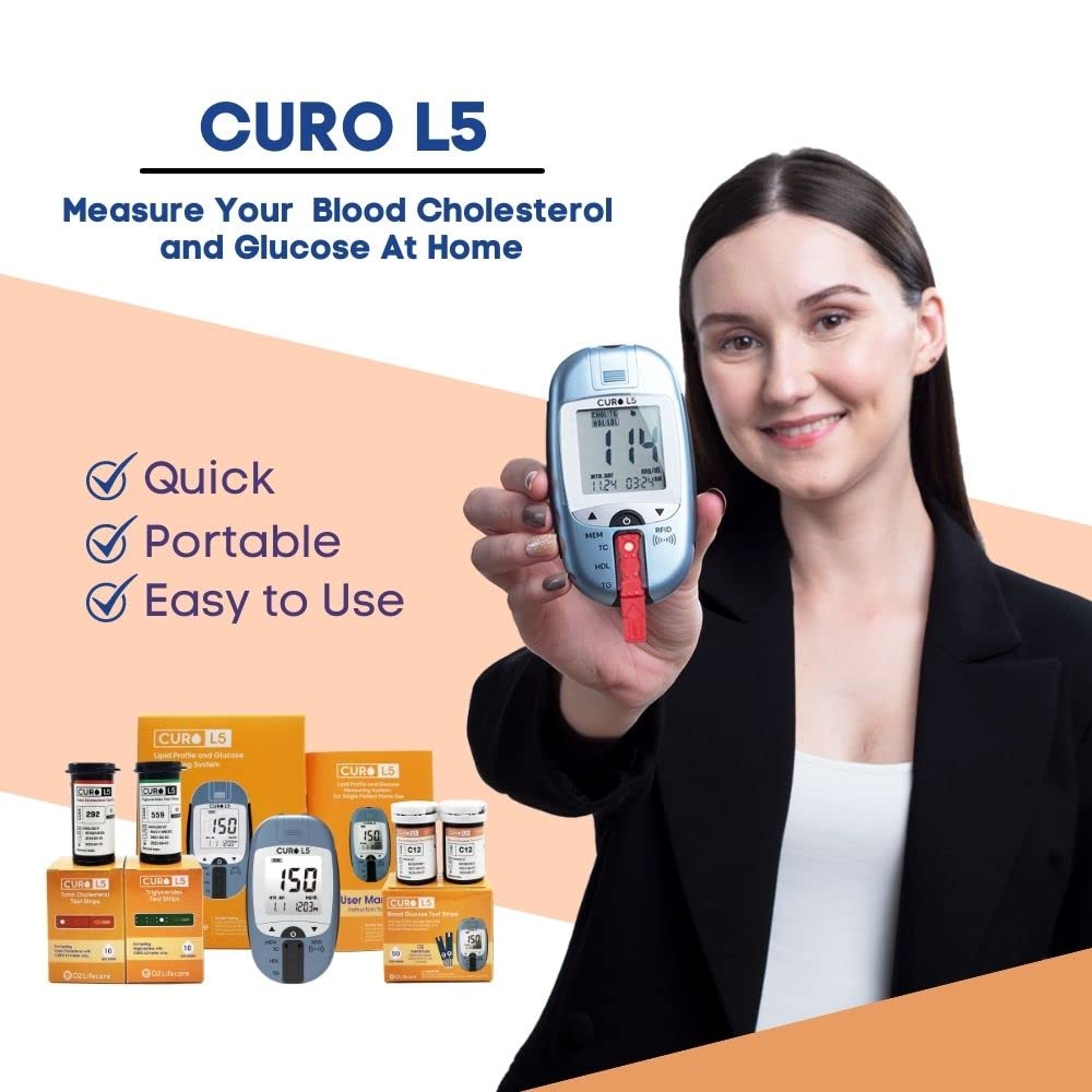 CUROFIT total cholesterol strips for quick at-home readings