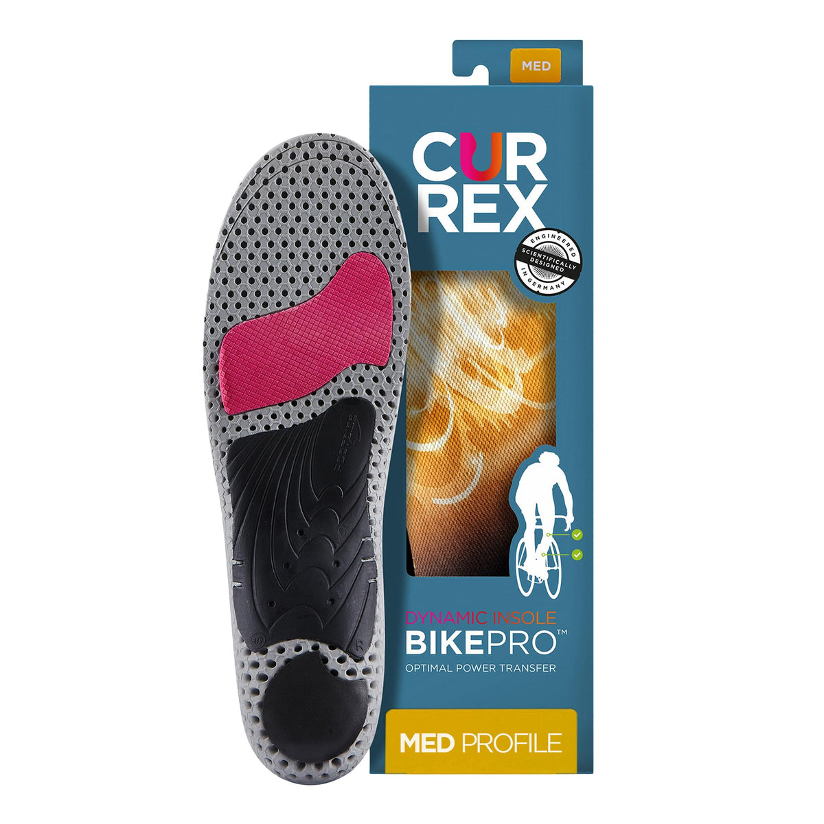 CURREX BikePro arch support midfoot for stable pedaling.