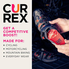 CURREX BikePro mesh top layer wicks moisture to keep feet dry.