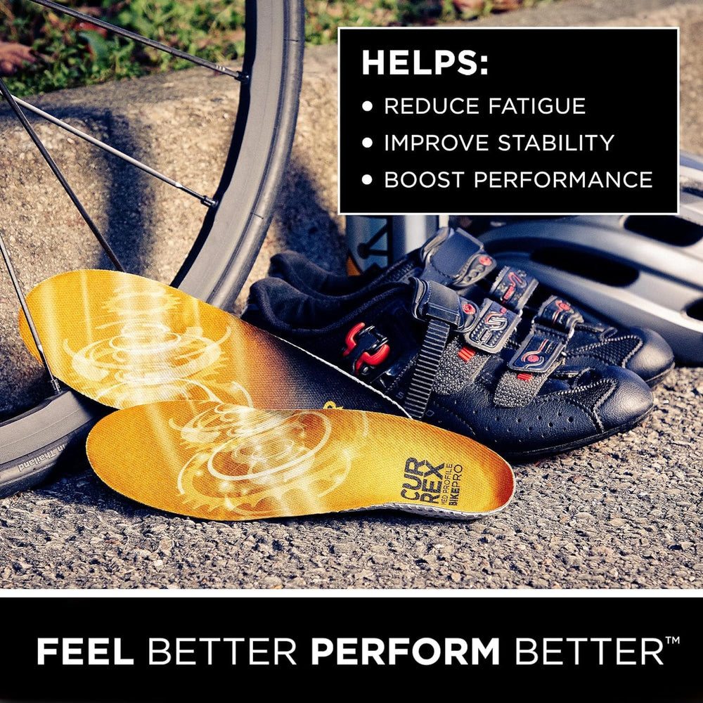 CURREX BikePro metatarsal pad forefoot reduces pressure for powerful pedaling.