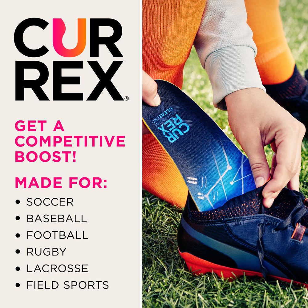 CURREX CleatPro bamboo moisture control keeps feet dry during practice