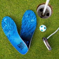 Currex GolfPro insoles offer a deep heel cup for added stability.