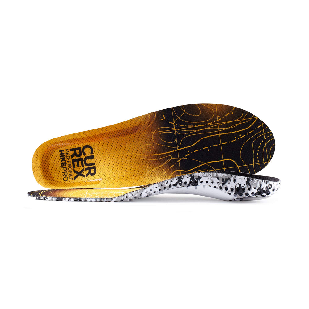 CURREX HikePro deep heel cup secures the heel during descents.