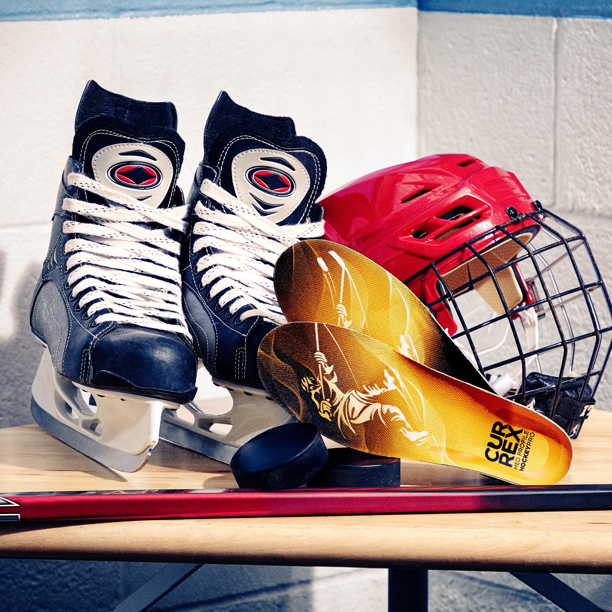 CURREX HockeyPro insoles 3D dynamic arch adapts to your foot for better fit