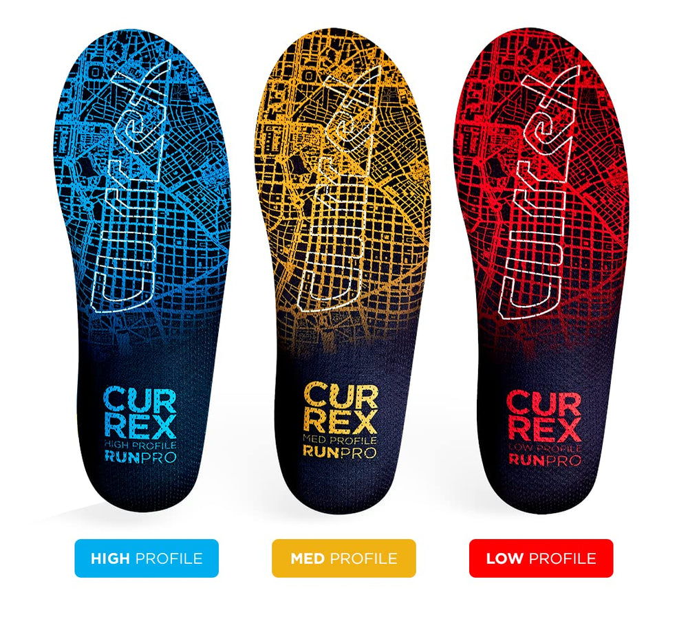 Currex RunPro zero heel drop design aligns fit with most running shoes.