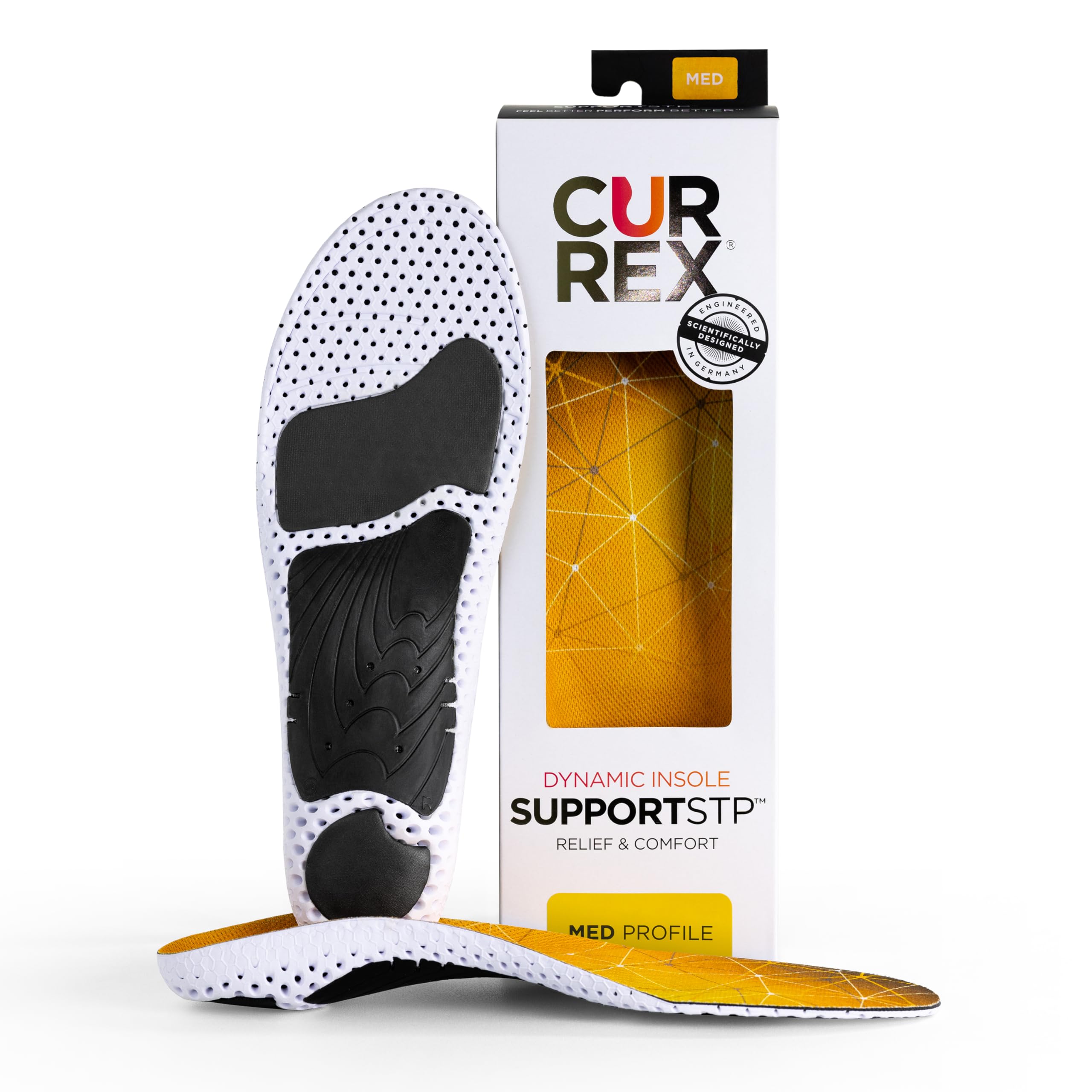 currex SupportSTP arch insole with cushioning for all day comfort